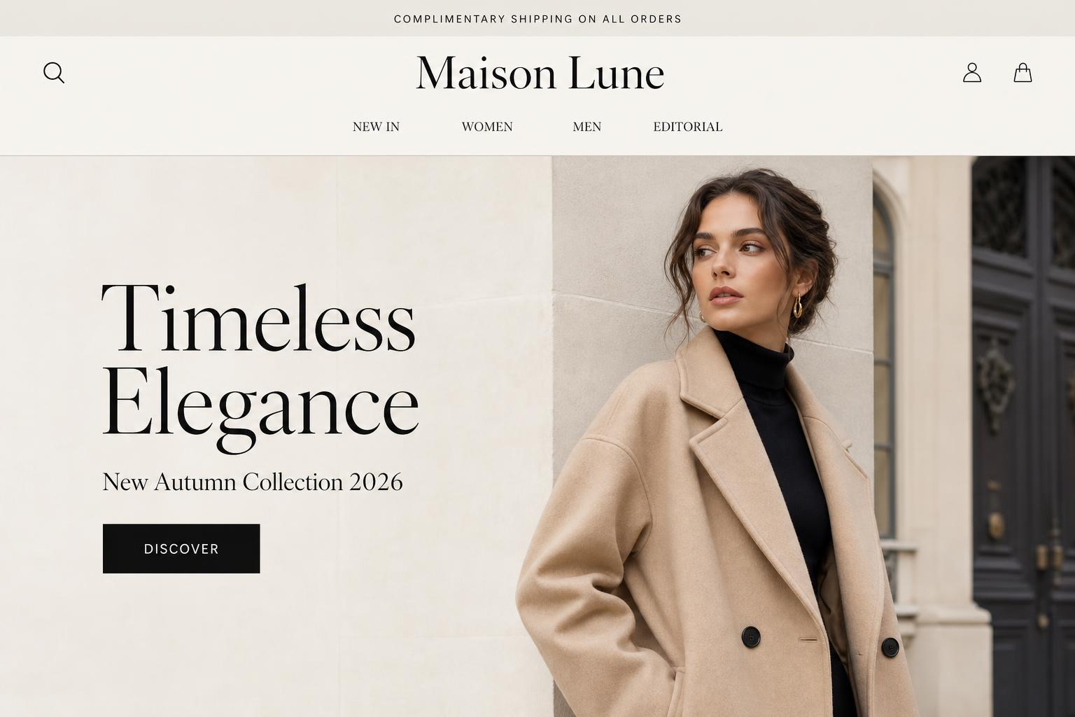 Fashion Shopify store example