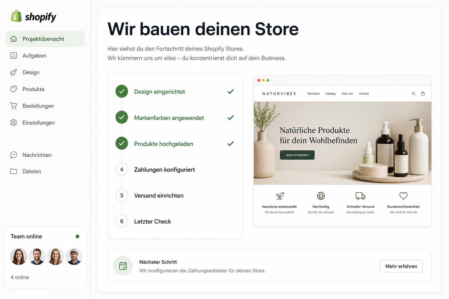 Shop im Labor entwickeln