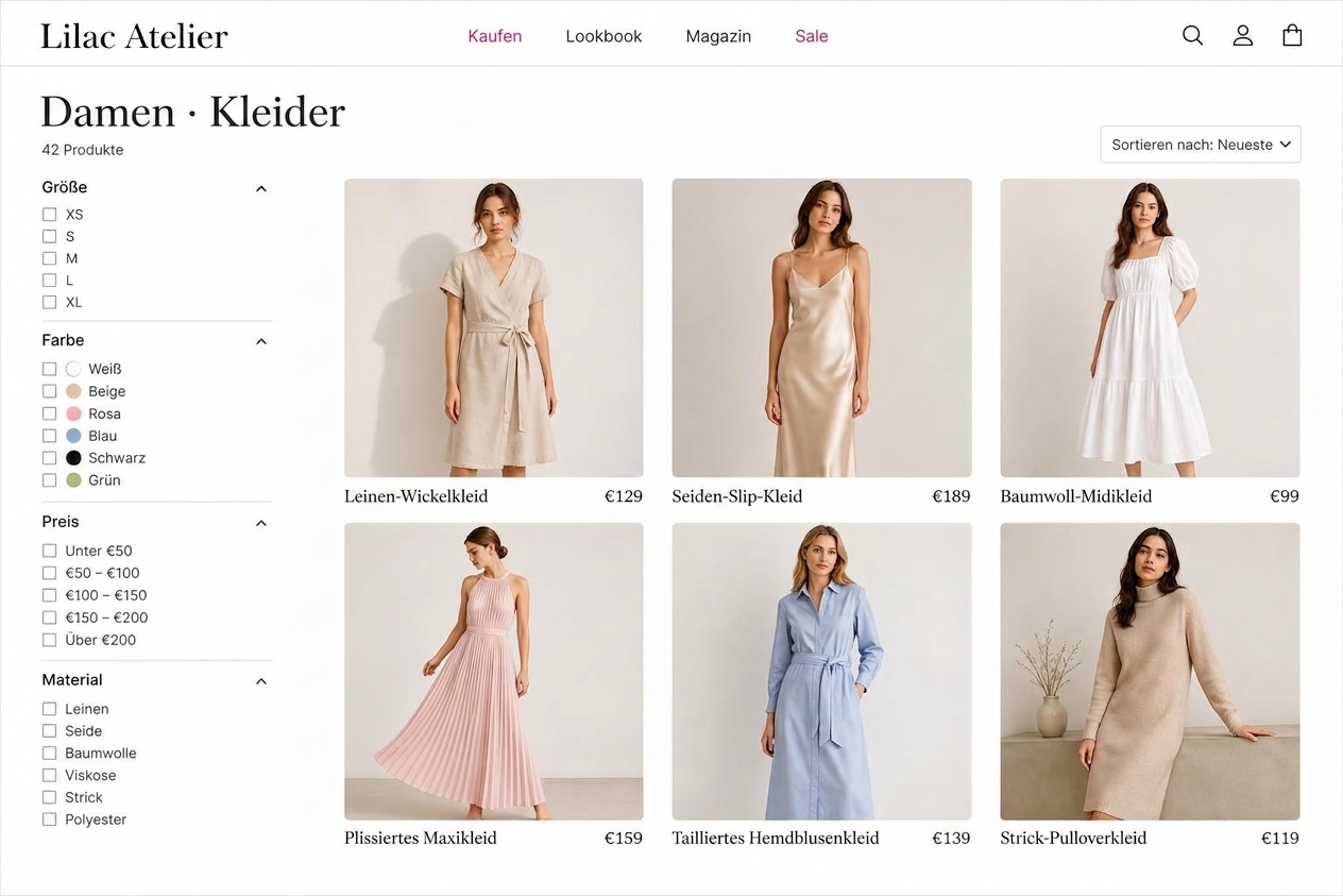 Lilac Atelier Kategorie