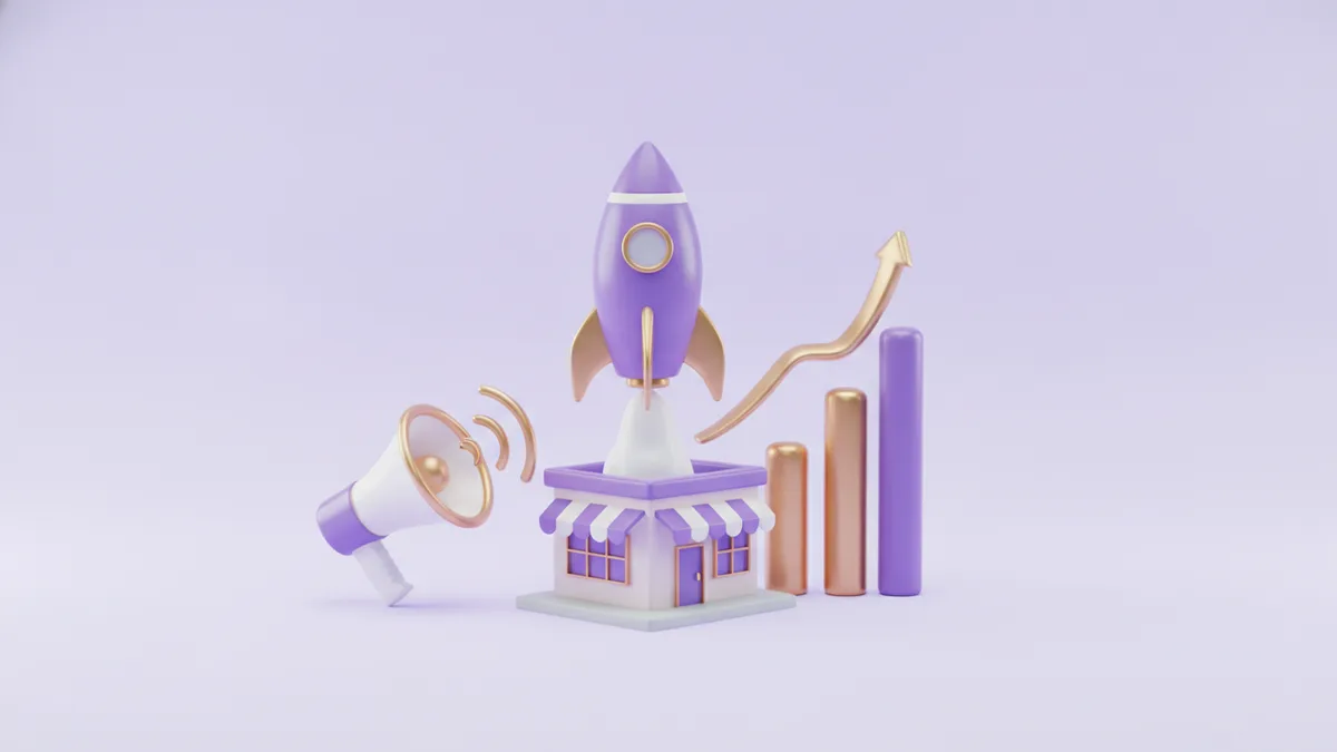 Illustration zum Ratgeber-Artikel: Wie mache ich Marketing für einen neuen Onlineshop?